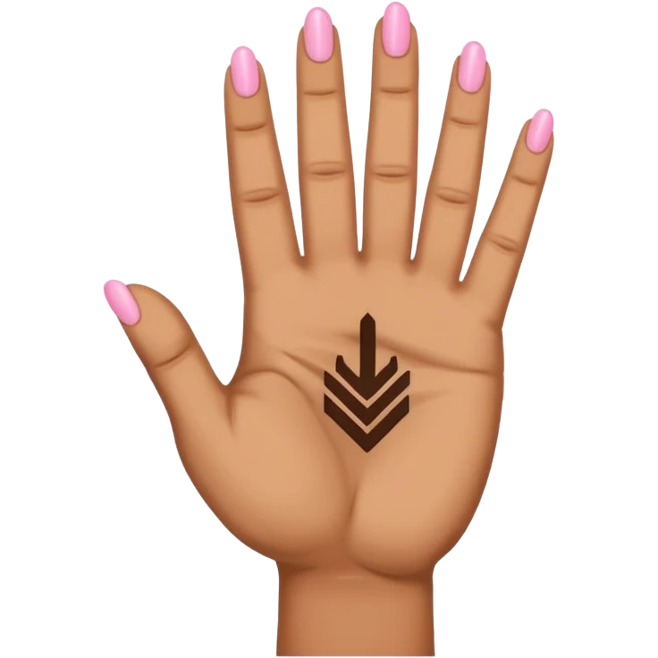 hand with rock symbol with the middle and index finger crossing over, middle behind index emoji