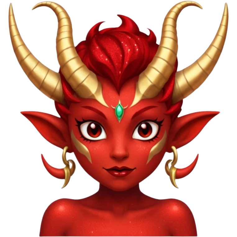 red glitter imp lust emoji