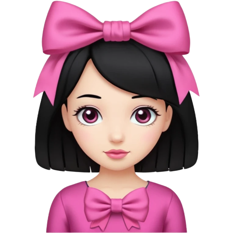 😴🎀عندها شعر اسود بس بشكل بنت emoji