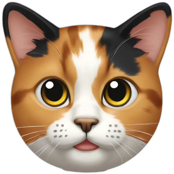 calico cat head emoji
