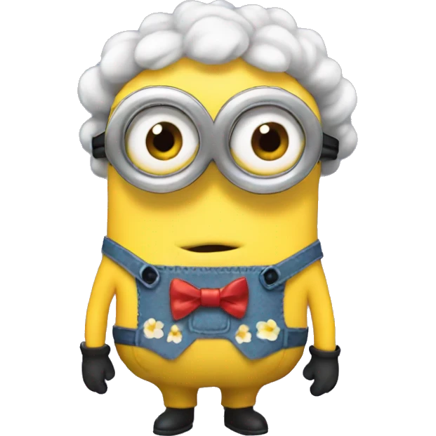 minion wearing bows emoji
