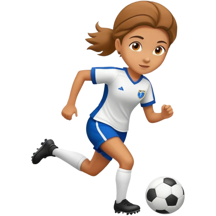 girl soccer player  emoji
