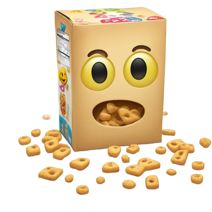 cereal box, game object emoji