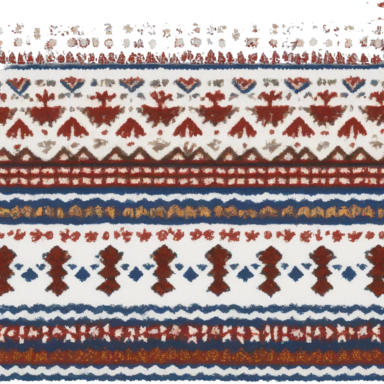 Fair Isle sweater white emoji