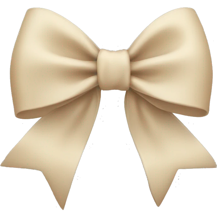 Light beige bow  emoji