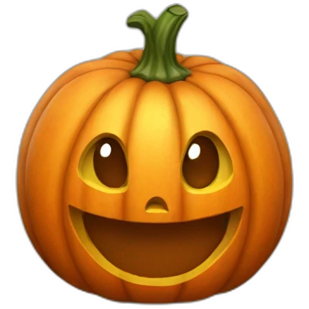 A friendly pumpkin emoji