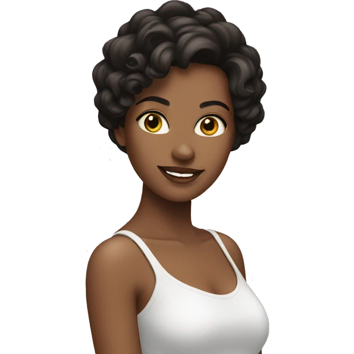 beautiful brunette emoji
