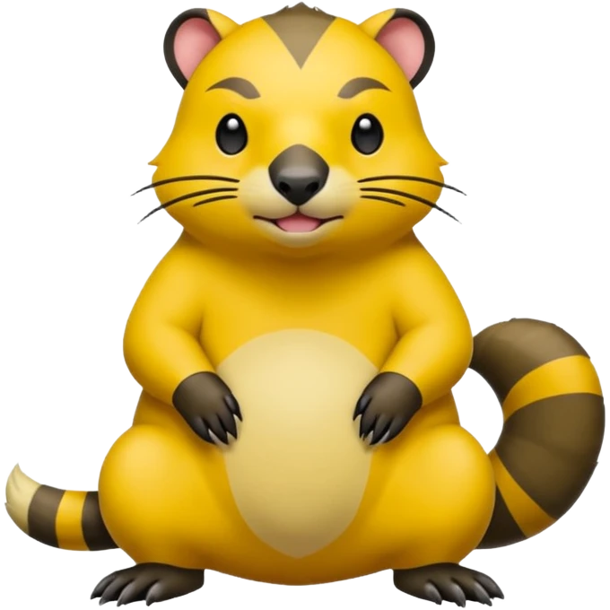 Groundhog-Drowzee-Baltoy-Civet-Pokémon (full body) emoji