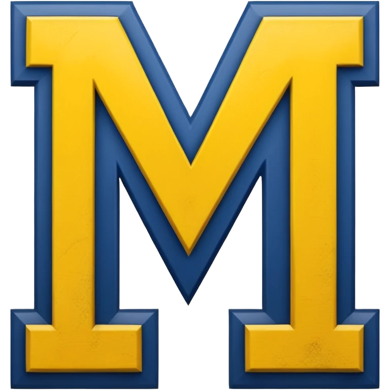 Michigan Wolverines logo emoji