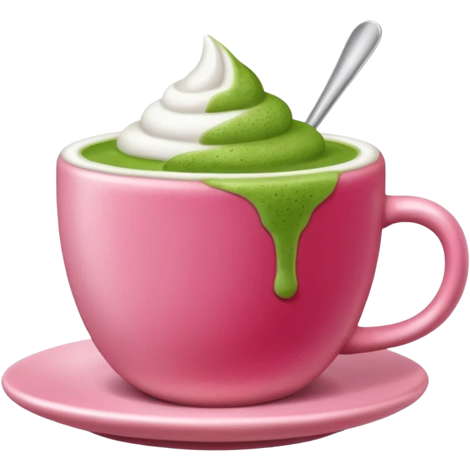 strawberry matcha  emoji