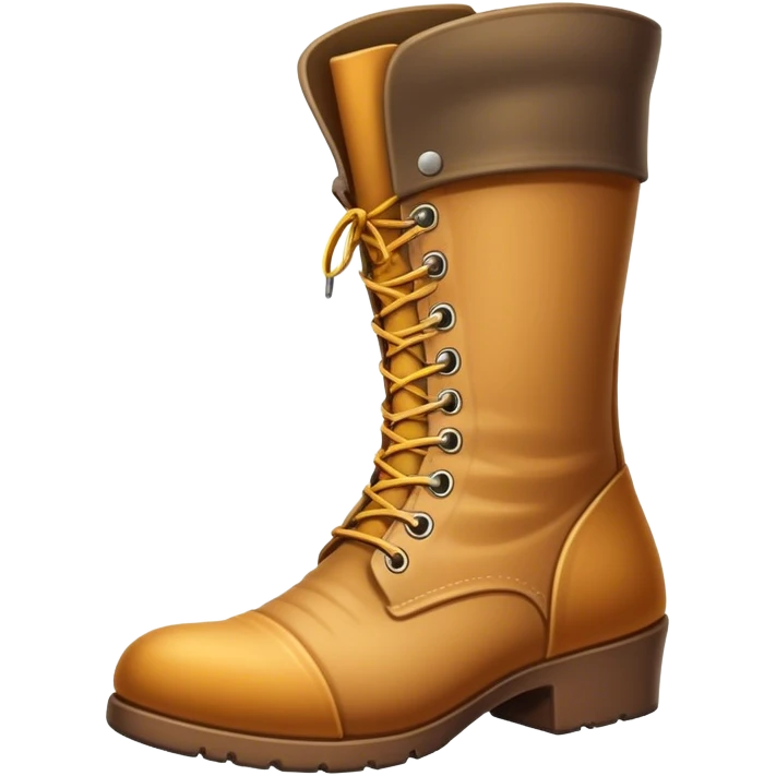 Boot above a man emoji