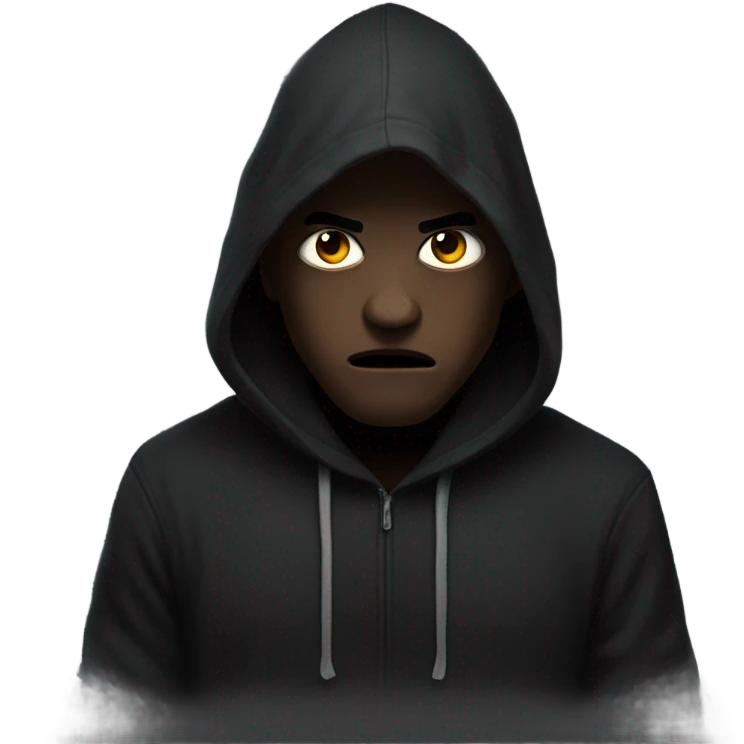 Scary man emoji
