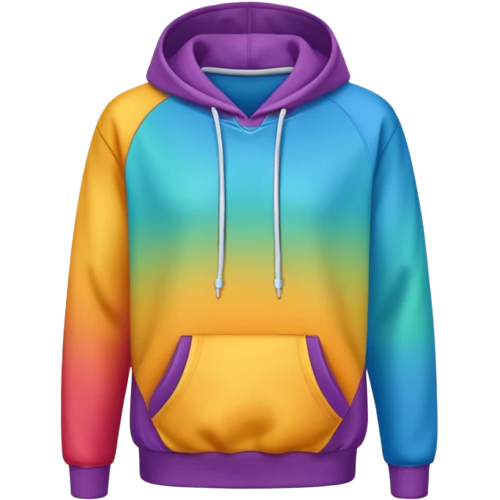 colourful hoodie emoji