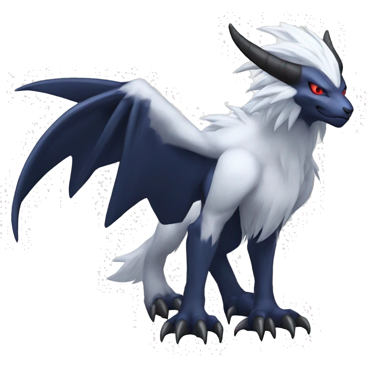 Edgy Cool Nargacuga-Absol-Pokémon Full Body Detailed High Quality emoji
