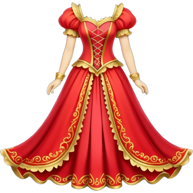 Fairy Tale Costume including red and other colors emoji