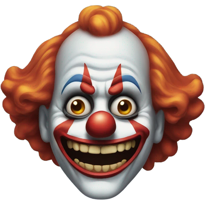 Sinister clown emoji
