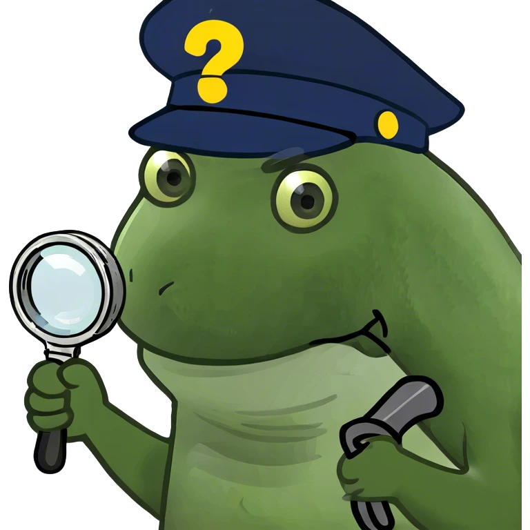 Cod with a question mark emoji