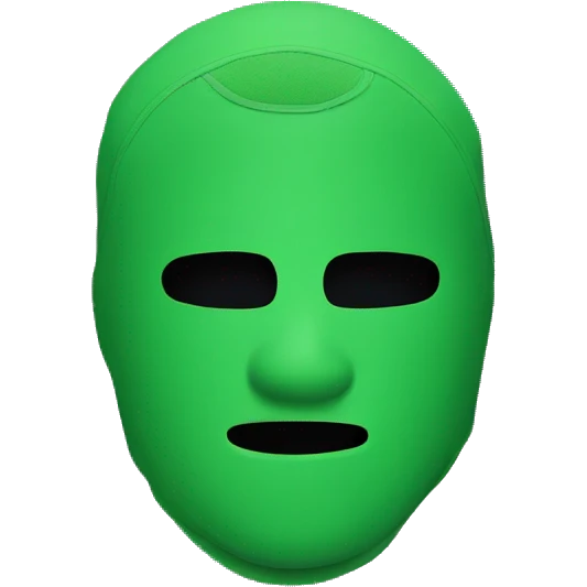 Green ski mask emoji