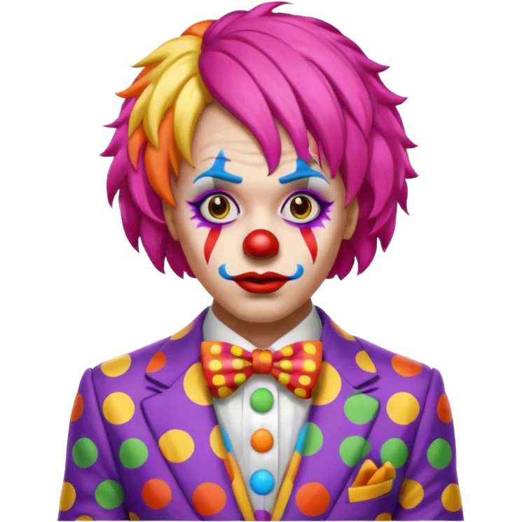 Confuse clown emoji