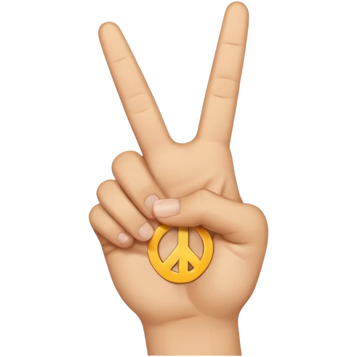 Hand with peace sign and thumb out  emoji