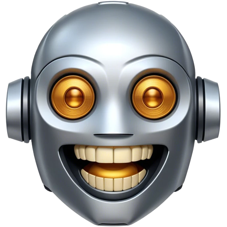 Laugh Out Loud Robot emoji