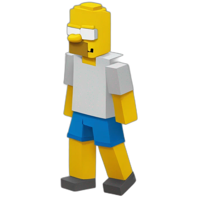 Homero simpson minecraft emoji