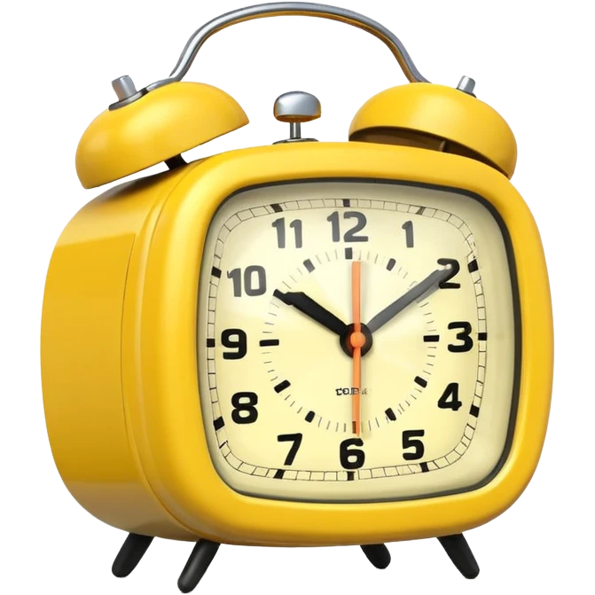 yellow alarm clock emoji