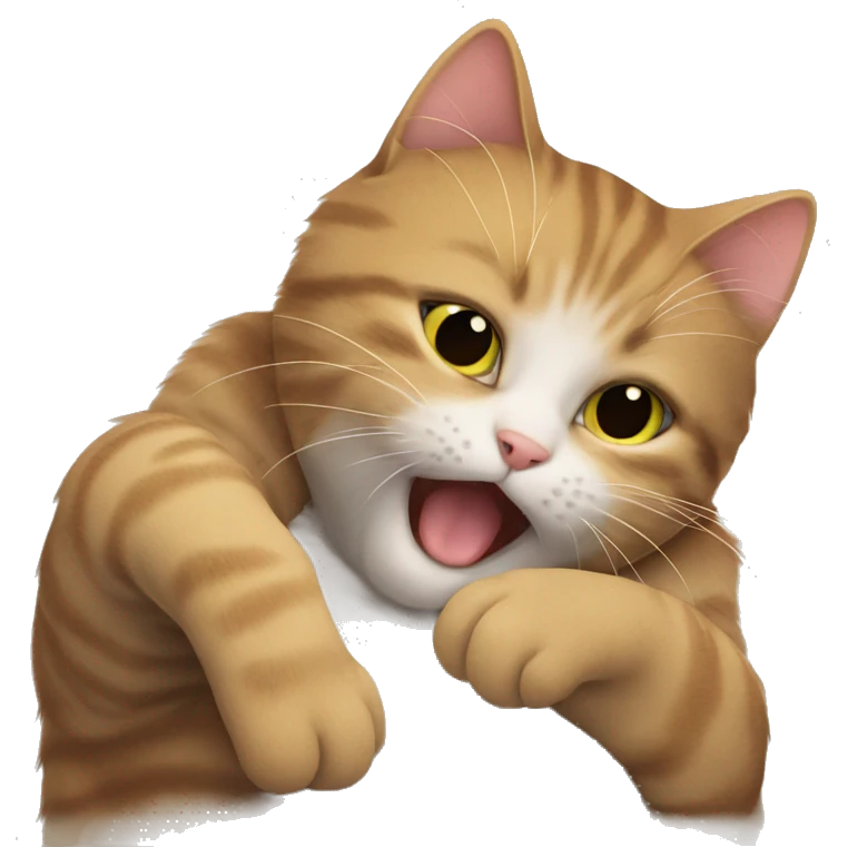 Kitty rubbing up on another kitty emoji