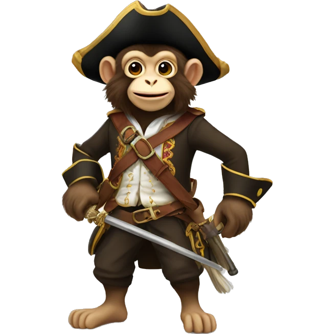 Musketeer monkey emoji
