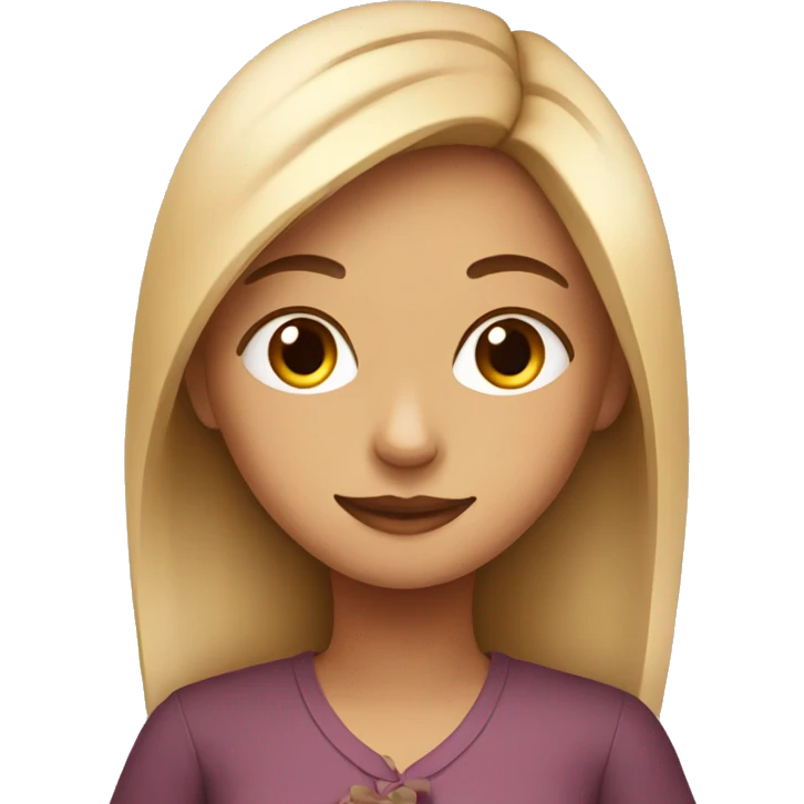 Girl with tea emoji