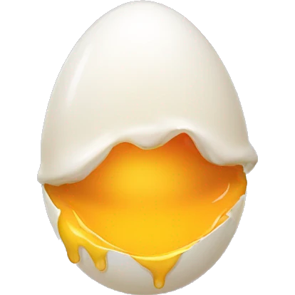 melting egg emoji