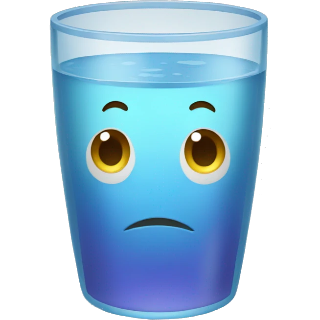 vaso de agua emoji