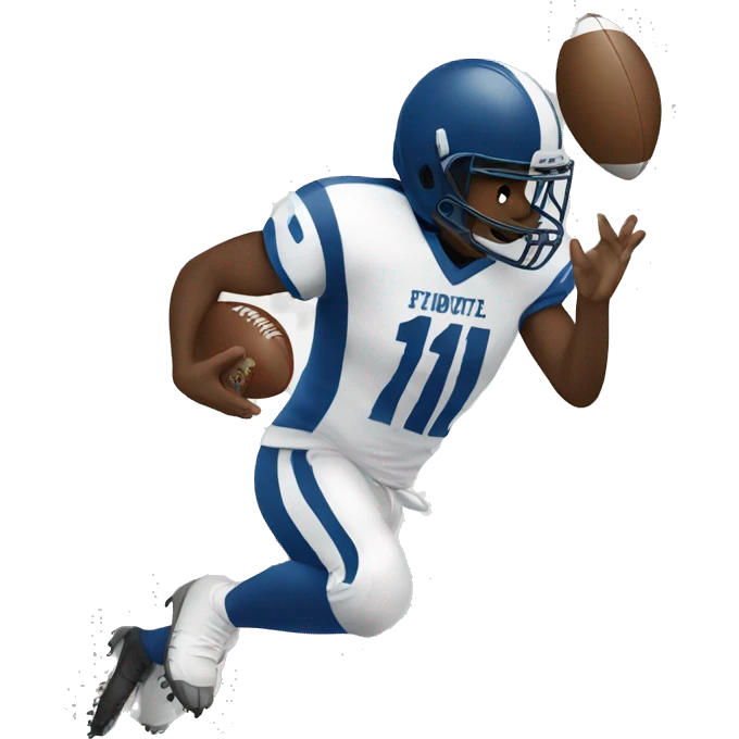 #111 Playing football emoji