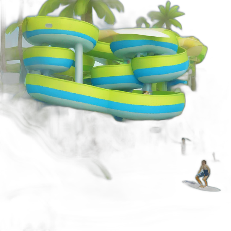 Surfing waterpark emoji