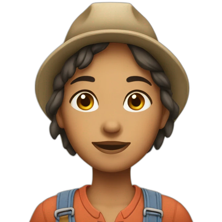 a farmer girl emoji