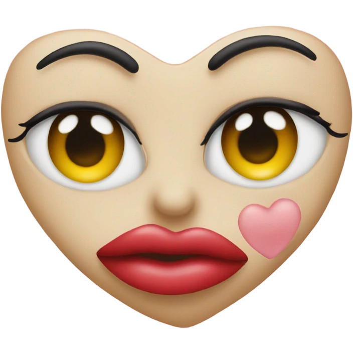 Heart with eyes and kiss  emoji