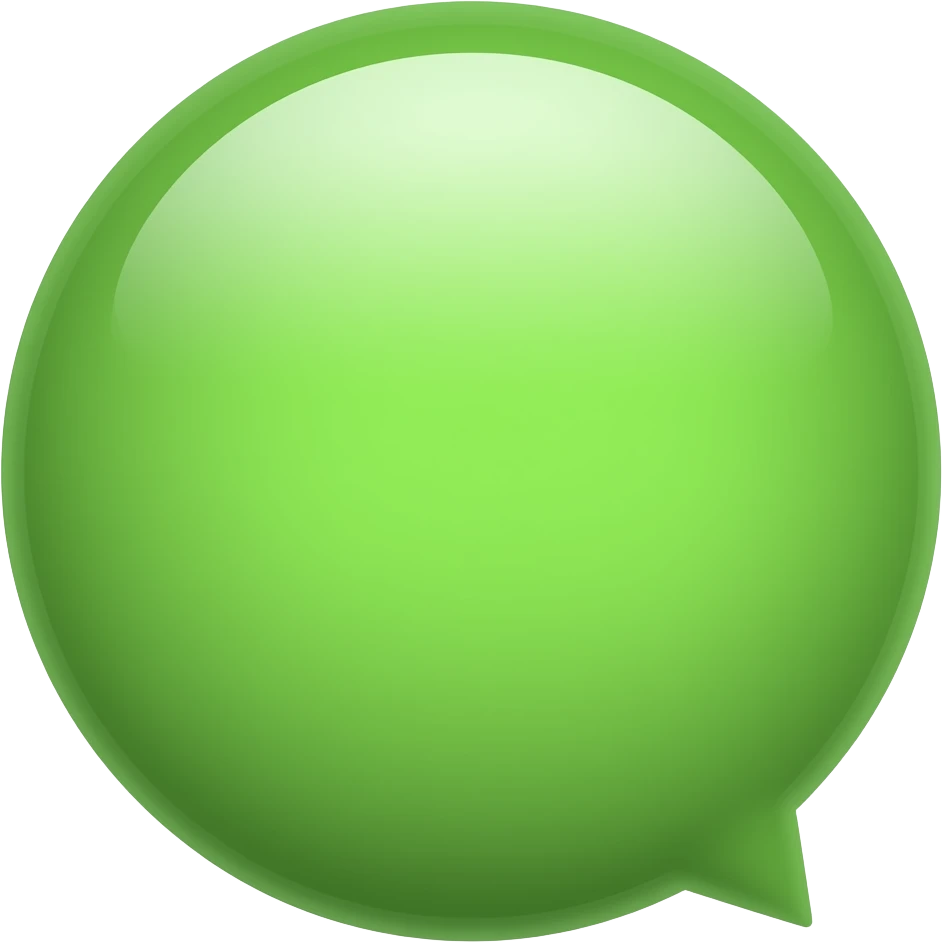 green online bubble emoji