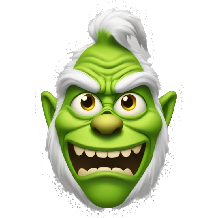Freaky grinch emoji