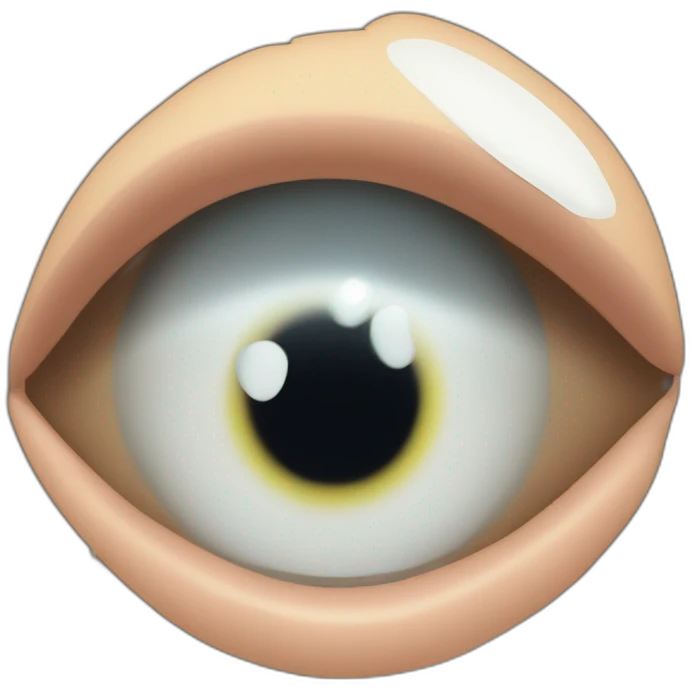 a fragment of the mirror hit the boy's eye and heart emoji