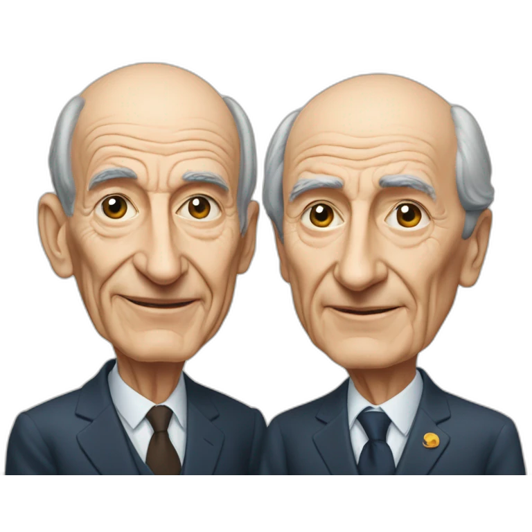 giscard and mitterand débat emoji