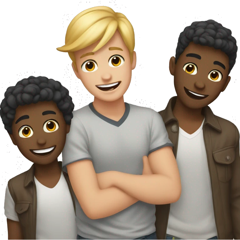 playful moments with gay boys emoji