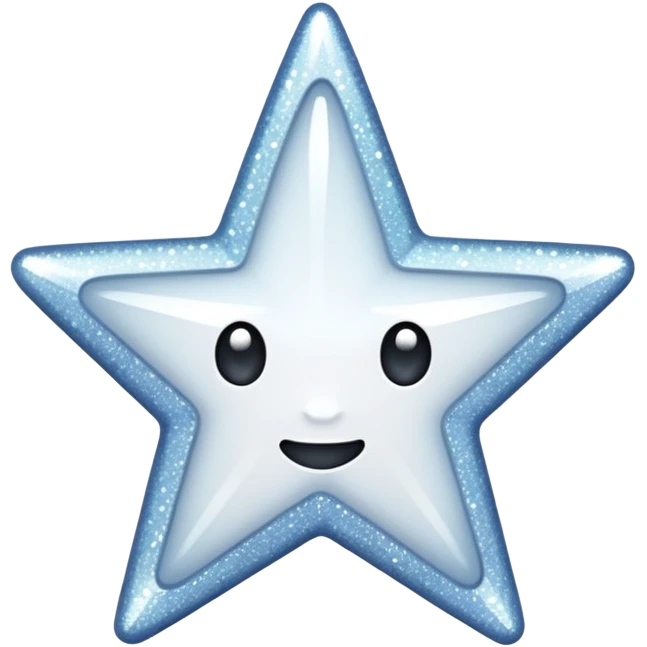 glitter white star emoji