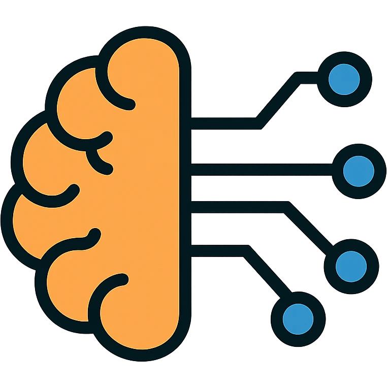 brain with circuit lines icon emoji