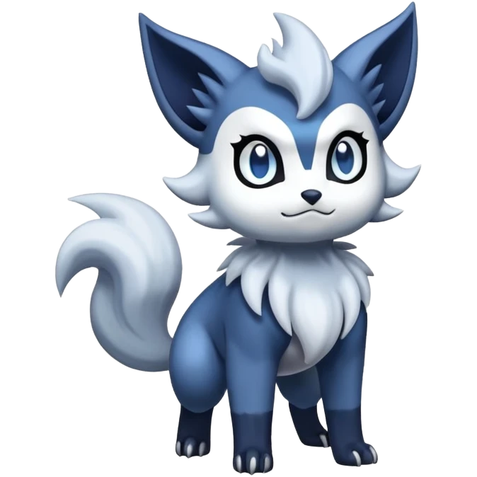 Absol-Meowstic-Zorua-Fakémon-hybrid-creature (full body)  emoji