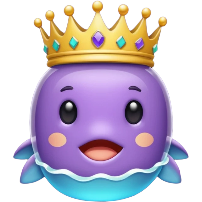 Emblema de sub para Twitch que sea una corona chula para recibirla a los 4 meses emoji
