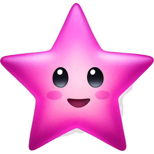 pink glowing star emoji