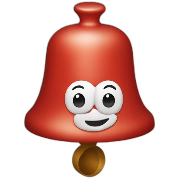 A red bell emoji