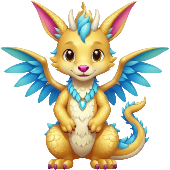 anthropomorphic anthro kawaii cute colorful shiny furry Dutch Angel Dragon-fursona-fursuit furry  (2 legs, 2 arms) (full body) (shoulder bust) (half body) emoji