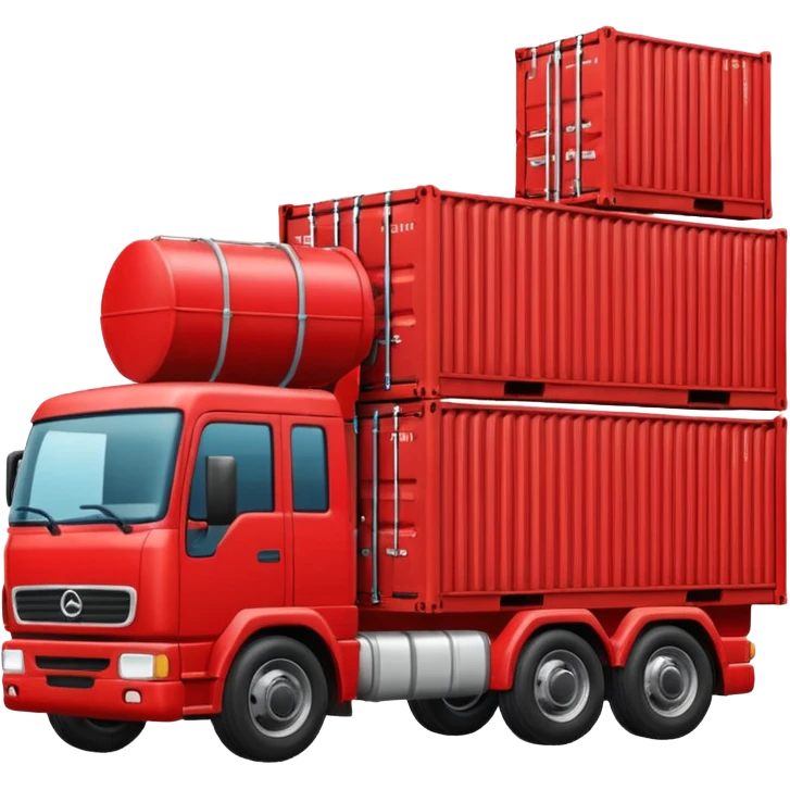 truck holding container emoji