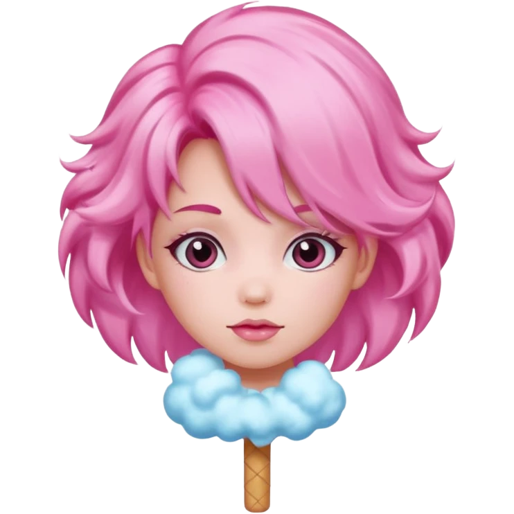 Pink hear with pink clouds emoji